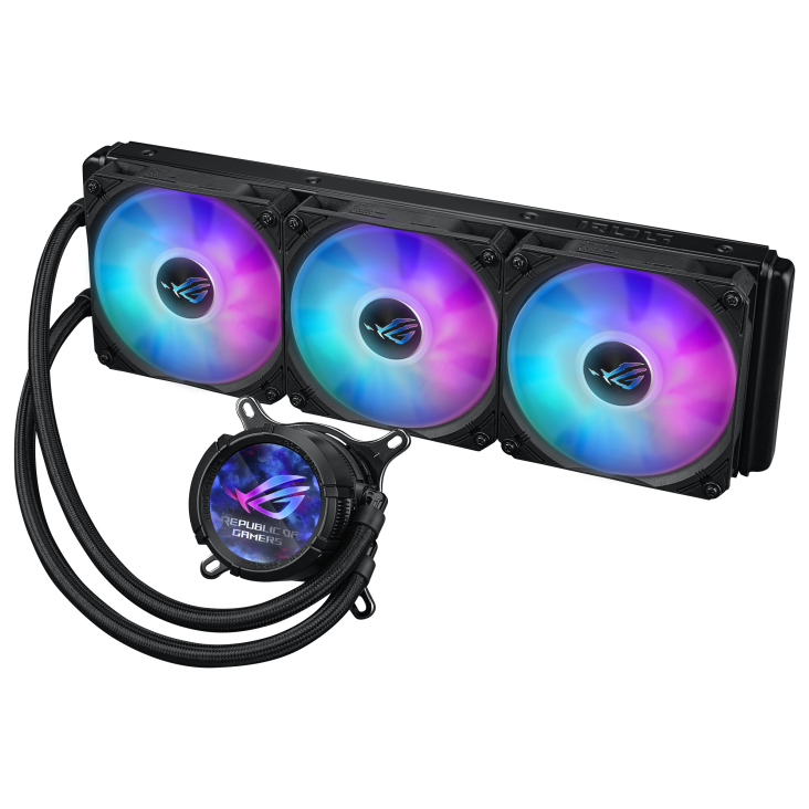 ASUS ROG Strix LC III 360 ARGB LCD CPU Liquid Cooling, 360mm Radiator, 3x ROG STRIX AF-12S ARGB 120mm Fans Black ASUS ROG Strix LC III 360 ARGB LCD CPU Liquid Cooling, 360mm Radiator, 3x ROG STRIX AF-12S ARGB 120mm Fans Black
